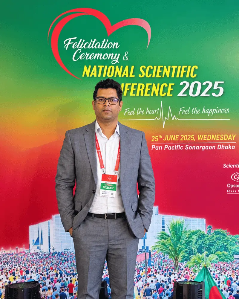 Dr. Abdullah Al Mamun at cardiology seminar